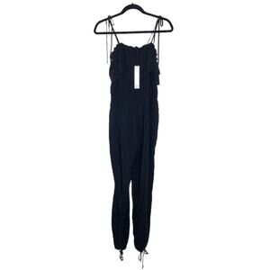 NSR Nordstrom Black Tie‎ Straps Jumpsuit Women’s Size Medium New NWT